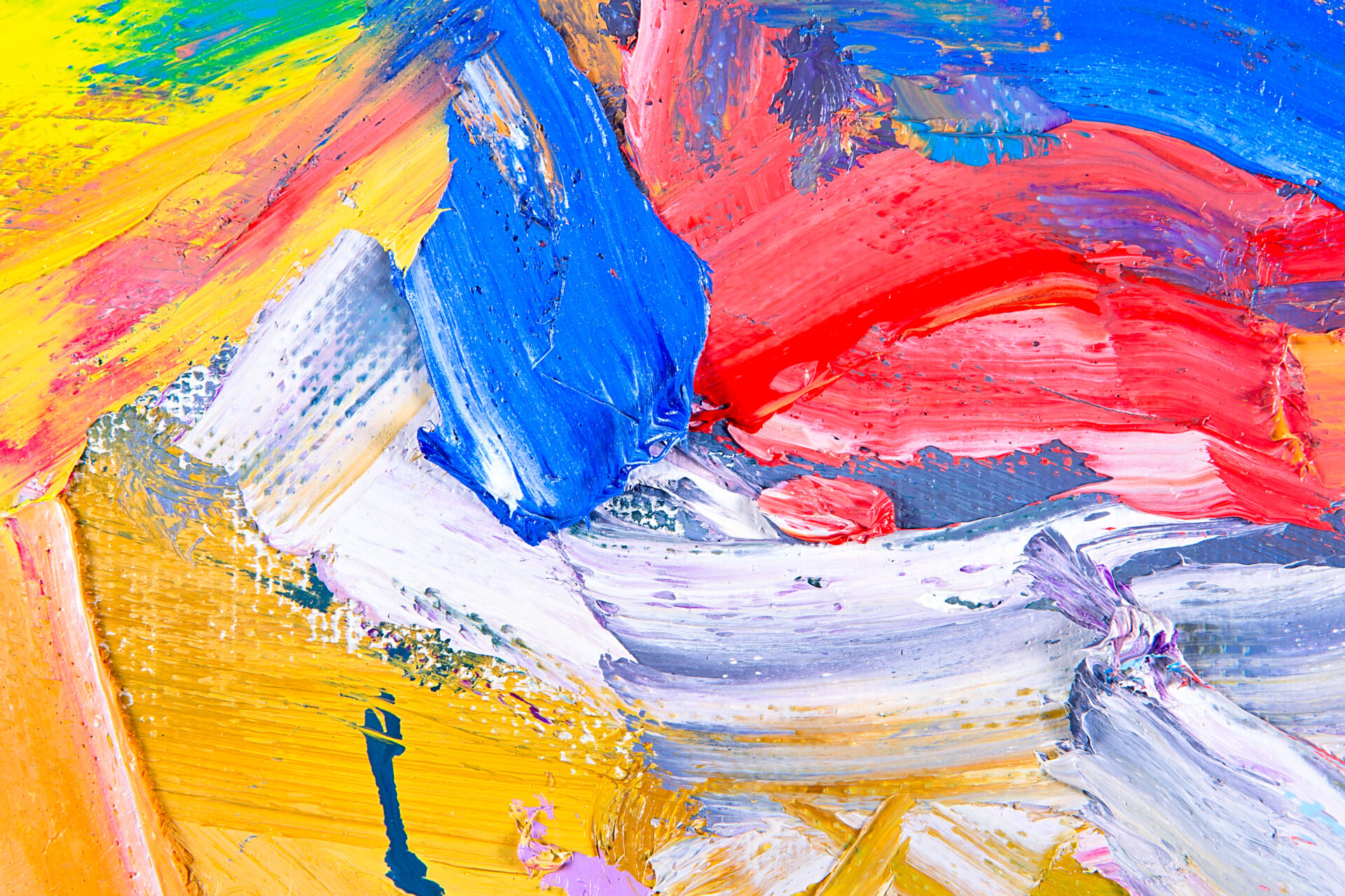 Oil on canvas. fragment of my painting. abstract background. focus on brushstrokes