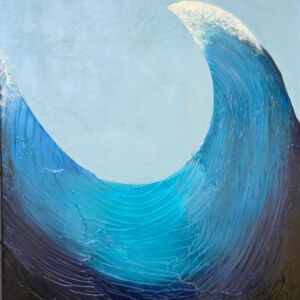 "Waves to the Ocean" - Set of 2